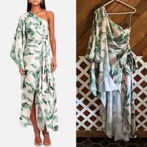 Significant Other Tropical Caspian asymmetrical  dress size 6